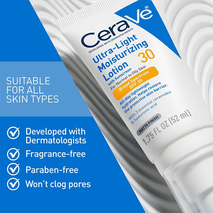 CeraVe Skincare Moisturizers Ultra Light Moisturizing Lotion Spf