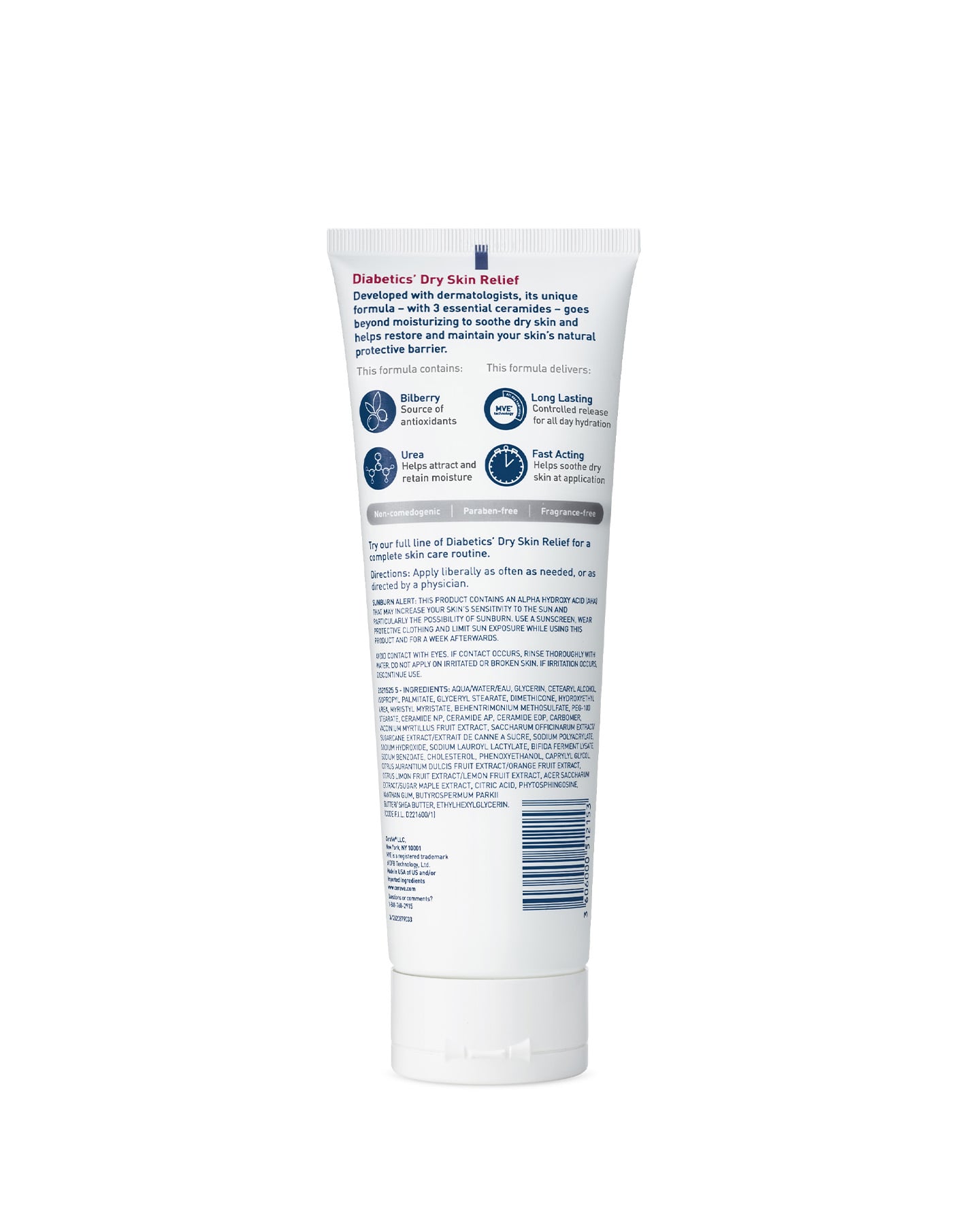 CeraVe Skincare Diabetic Skin Diabetics Dry Skin Relief Moisturizing Cream