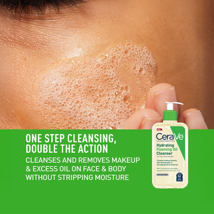 12 Hydrating Foaming Oil Cleanser 8oz INT 0155 MAIN R2 Desktop 700x875 V1 With Badge