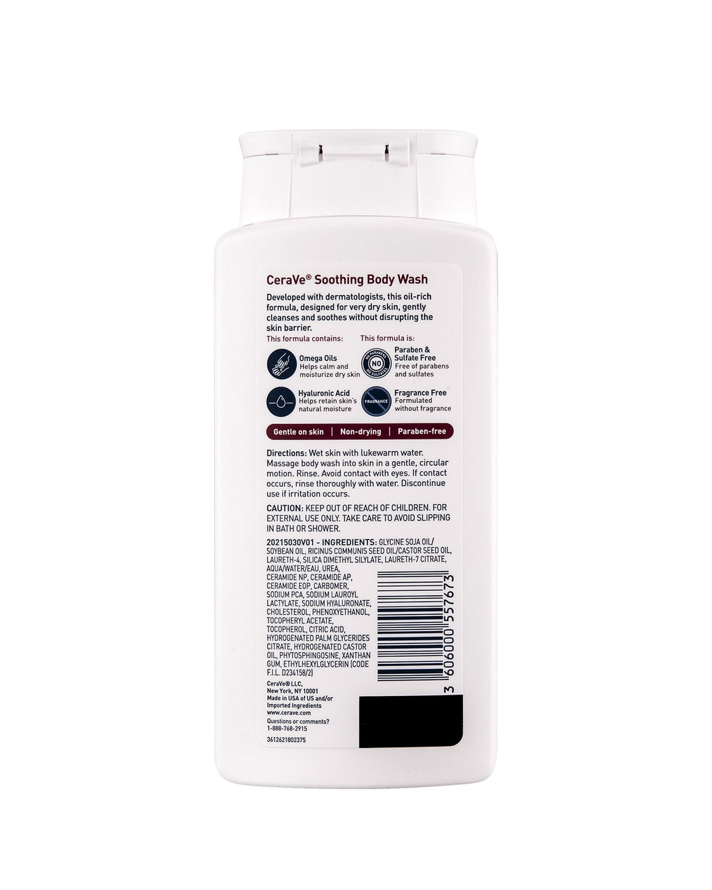 CeraVe Skincare Cleansers Soothing Body Wash